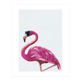 Flamingo Portrait Wearing Sunglasses (Print Only) thumbnail