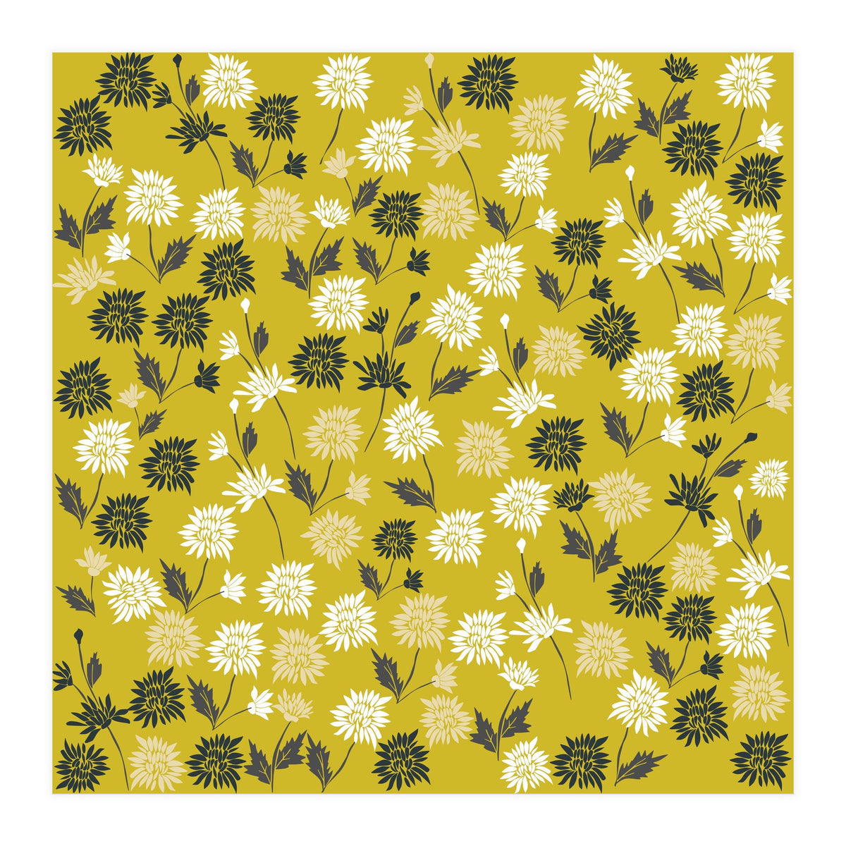Cute chrysanthemum pattern (Print Only)