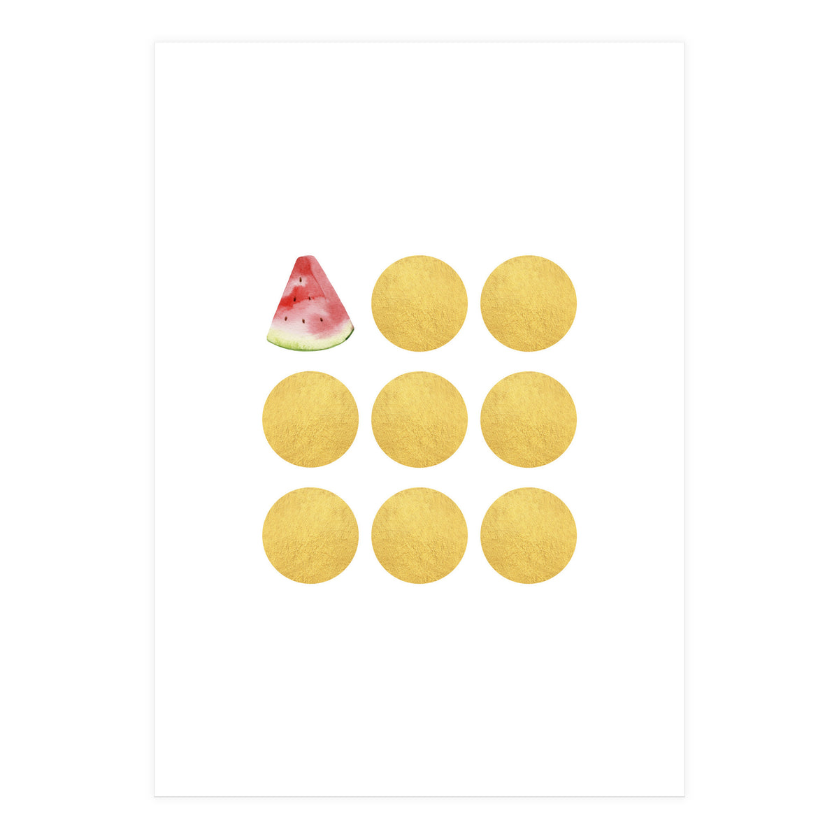 Gold Watermelon (Print Only)
