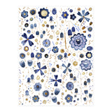 Indigo Flower Mashup (Print Only) thumbnail