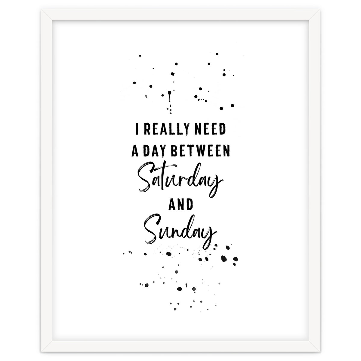 Day between Saturday and Sunday