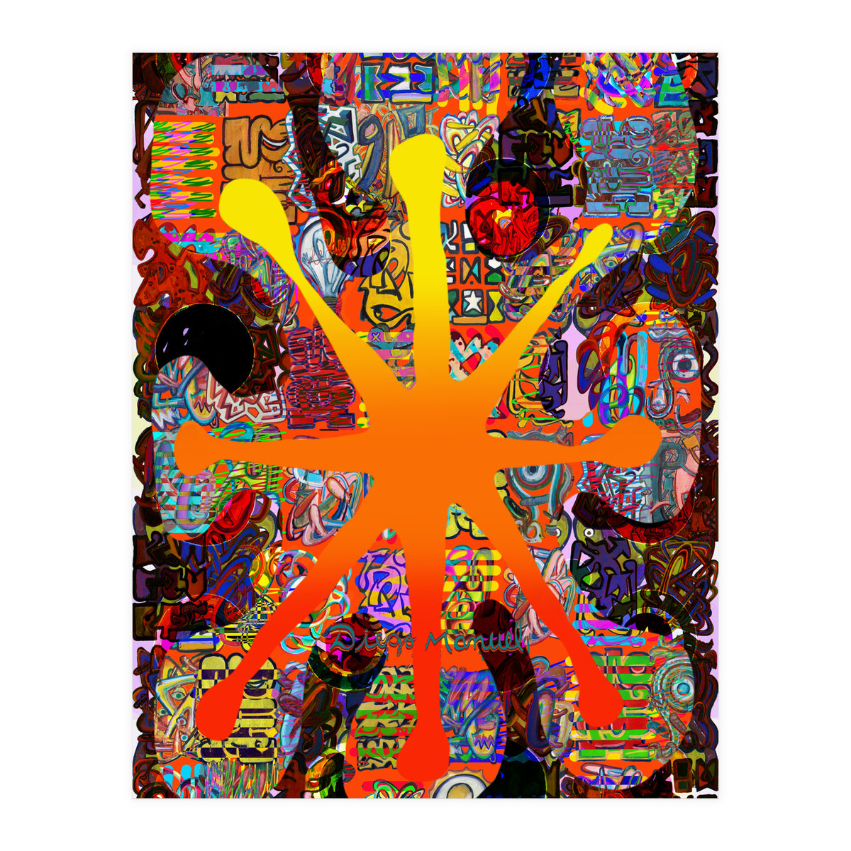 Fuego Y Graffiti 69 (Print Only)