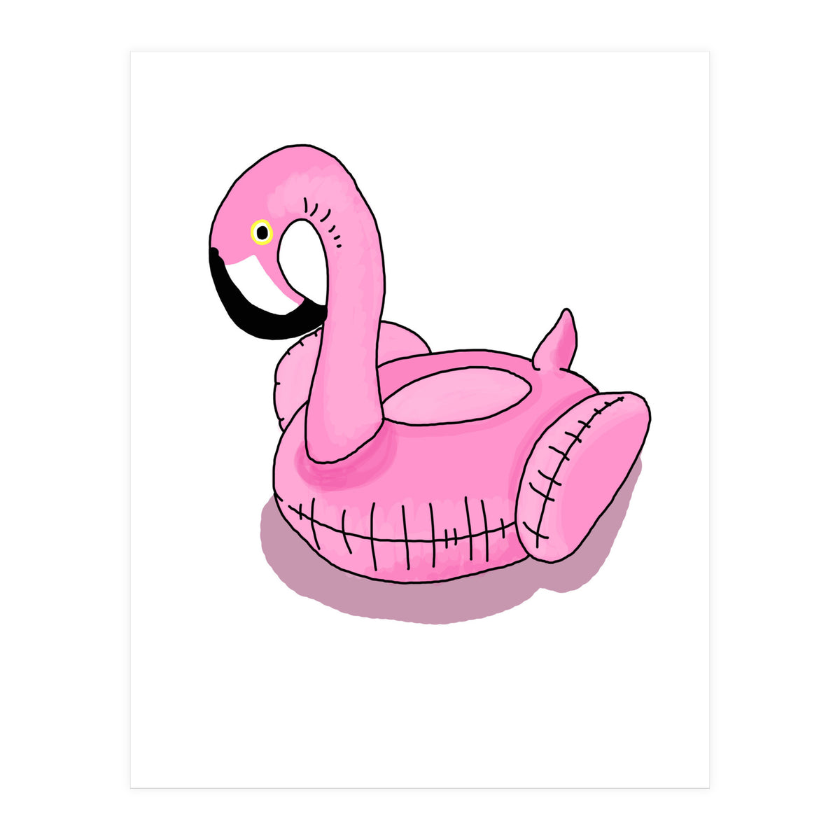 Pool Float Flamingo (Print Only)