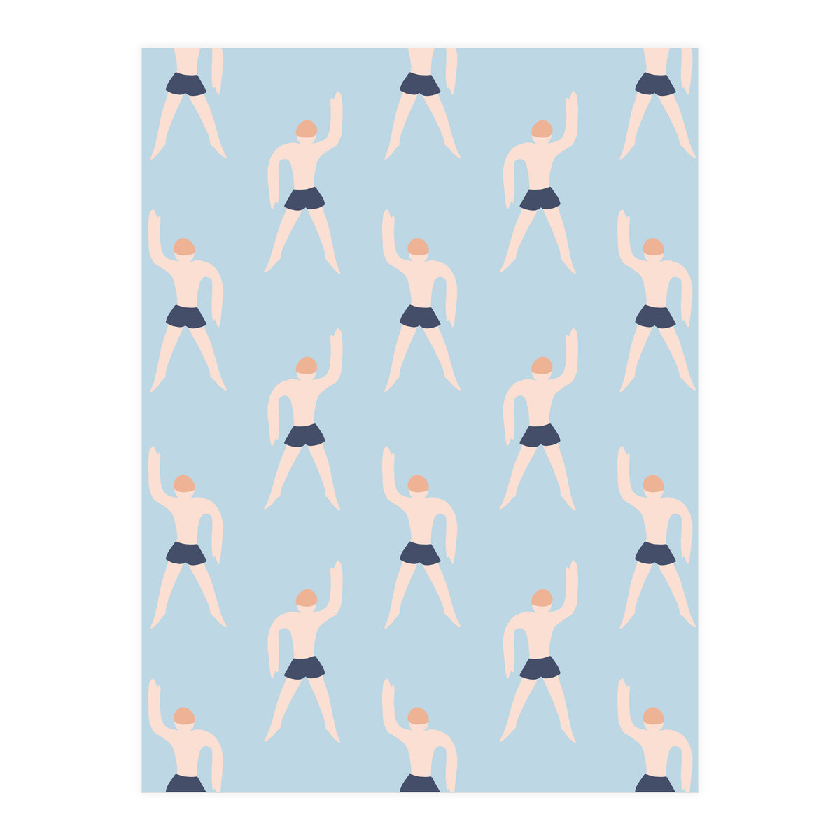 Swimming Boy Pattern (Print Only)