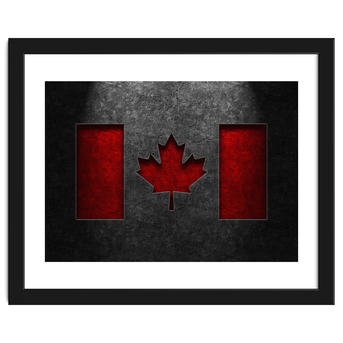 Canadian Flag Stone Texture
