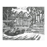 Jaguar C-Type Classic Le Mans Ink Drawing (Print Only) thumbnail