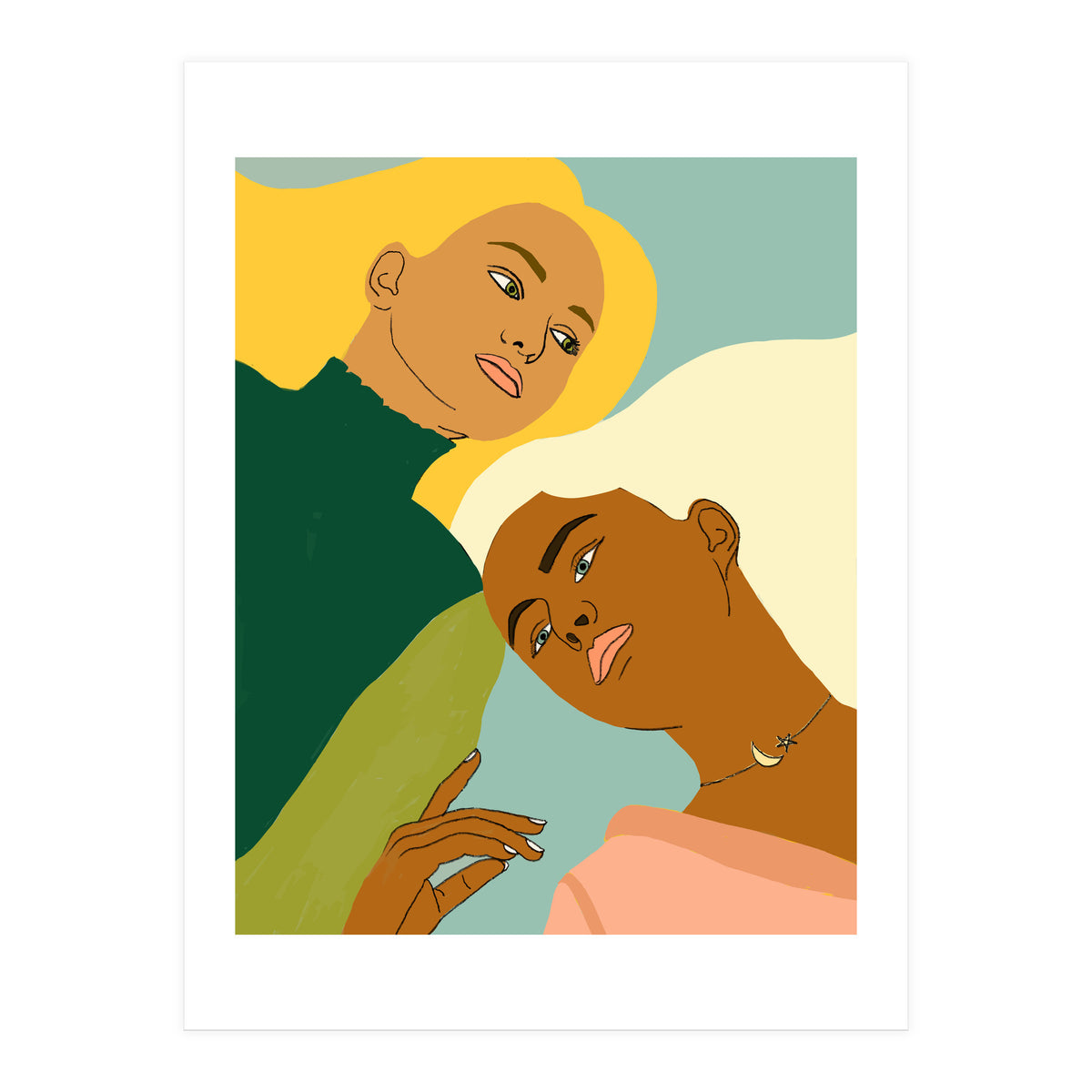 Two Souls One Body I #illustration painting (Print Only)