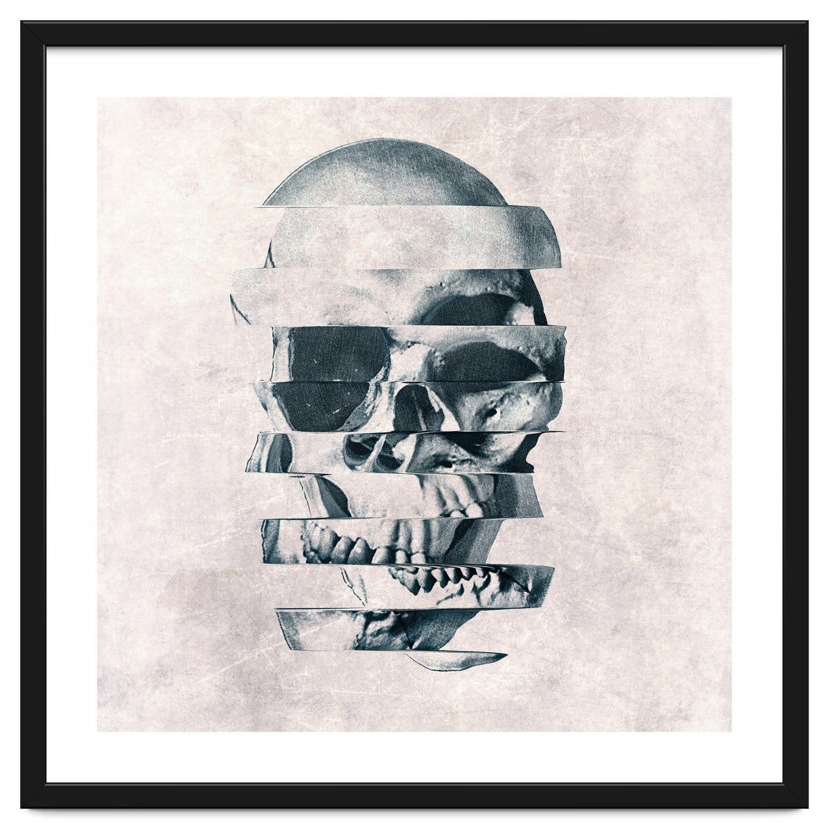 Glitch Skull Mono
