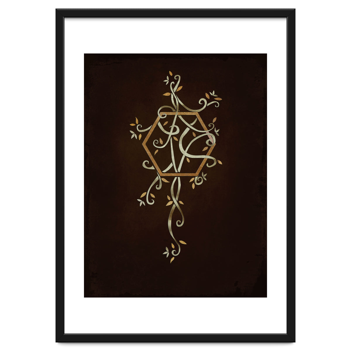 Flowering golden hexagon