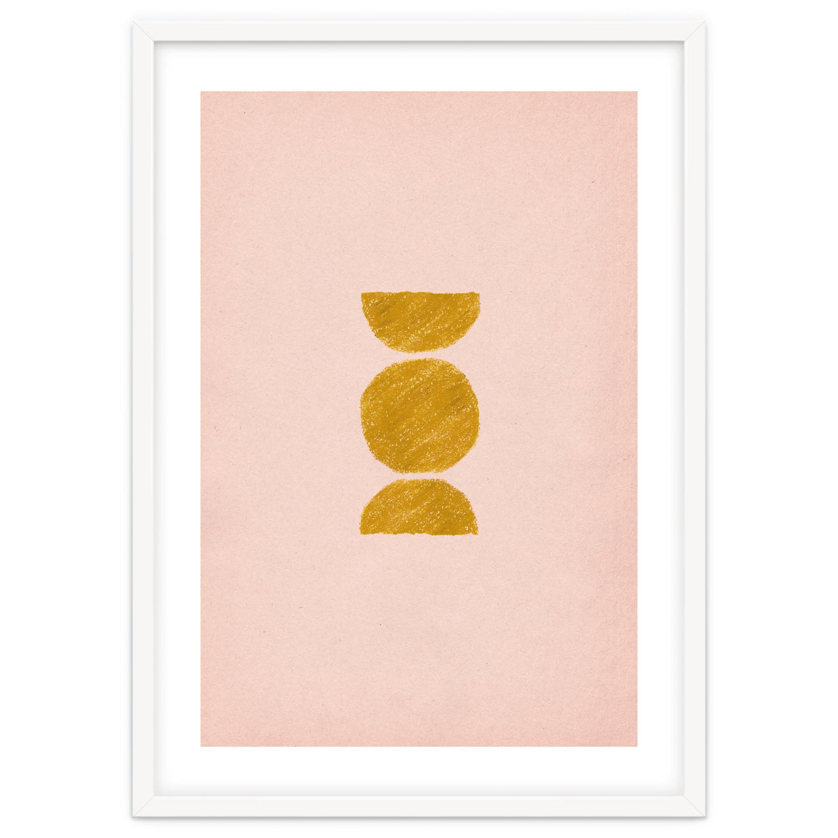 Pink and rust minimalist shapes