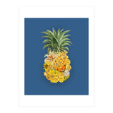 Pineapple Floral Blue (Print Only) thumbnail