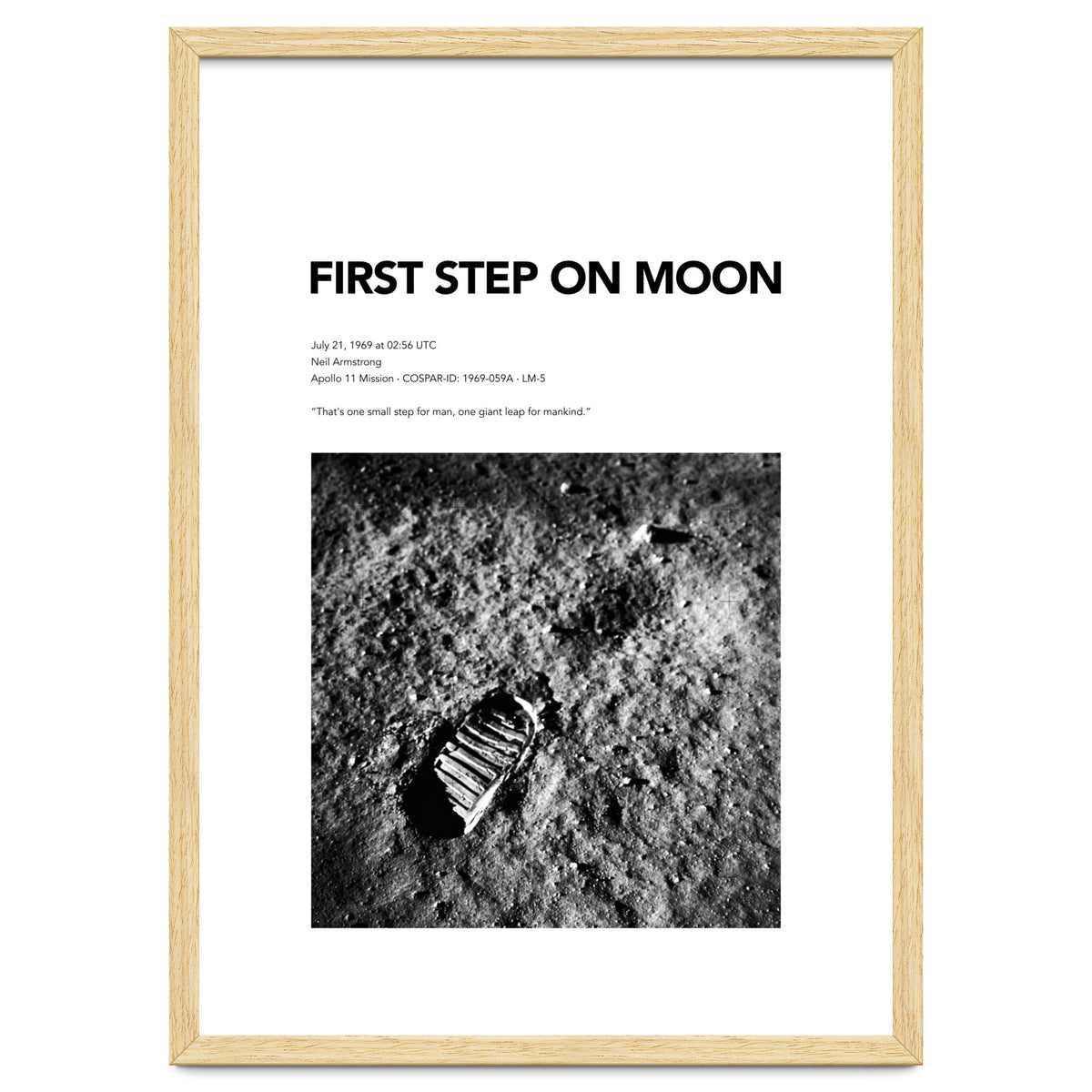 FIRST STEP ON MOON