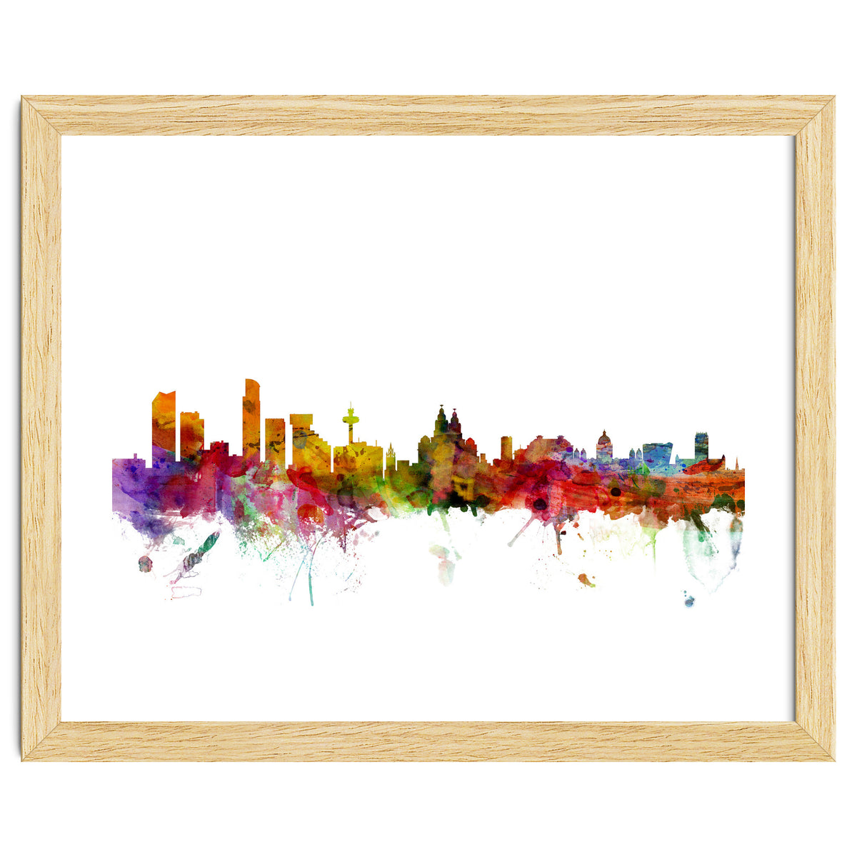 Liverpool England Skyline