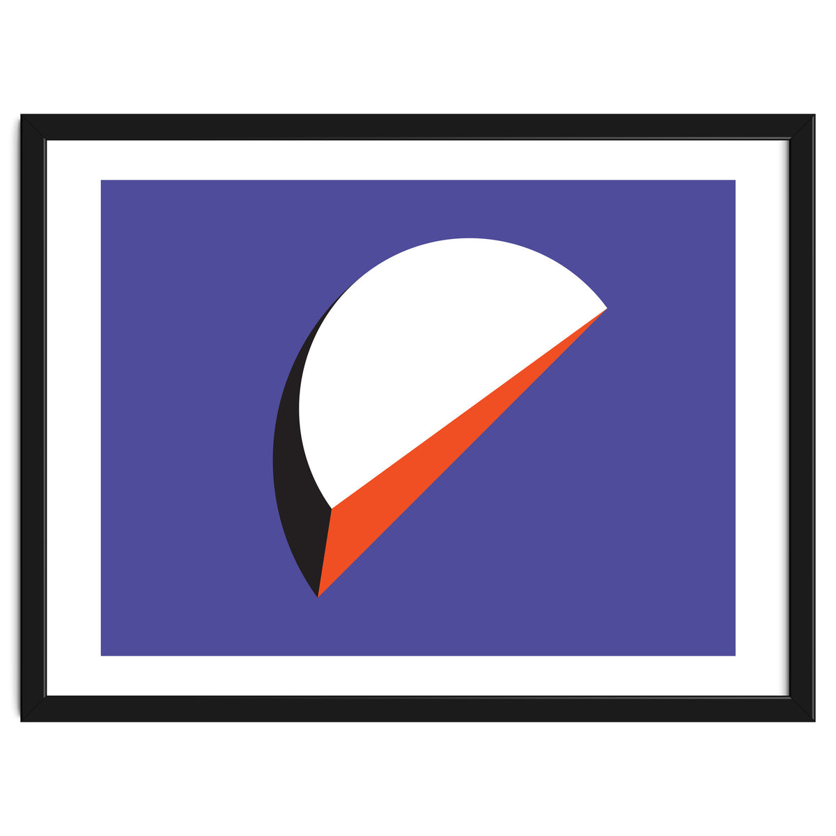 Geometric Shapes No. 37 - orange & purple