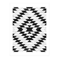 Urban Tribal Pattern No.15 - Aztec - White Concrete (Print Only)