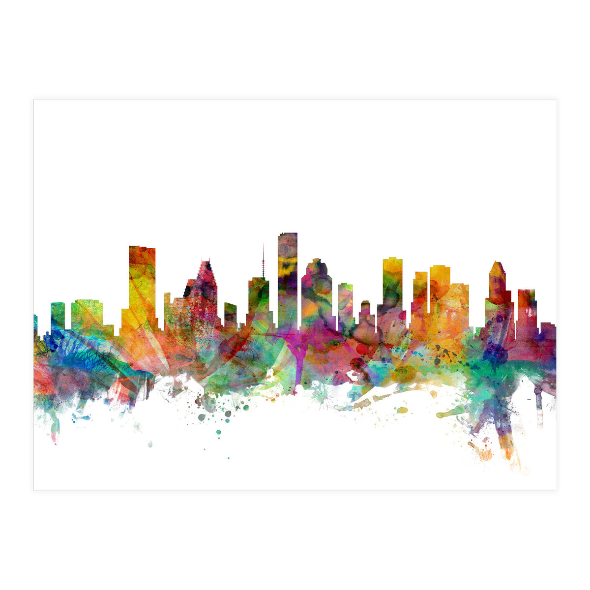 Houston Texas Skyline (Print Only)