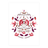 Scandinavian Folk Art Flowers (Print Only) thumbnail