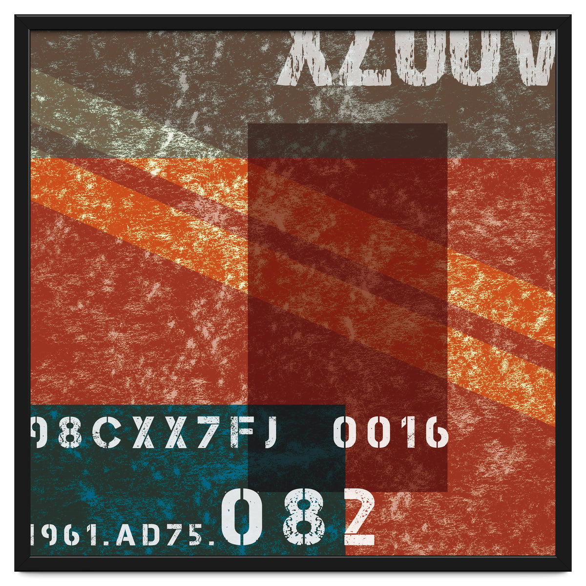 Abstract Industrial Red