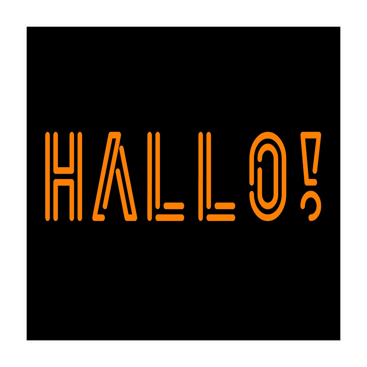 Hallo! German greetings (Print Only)