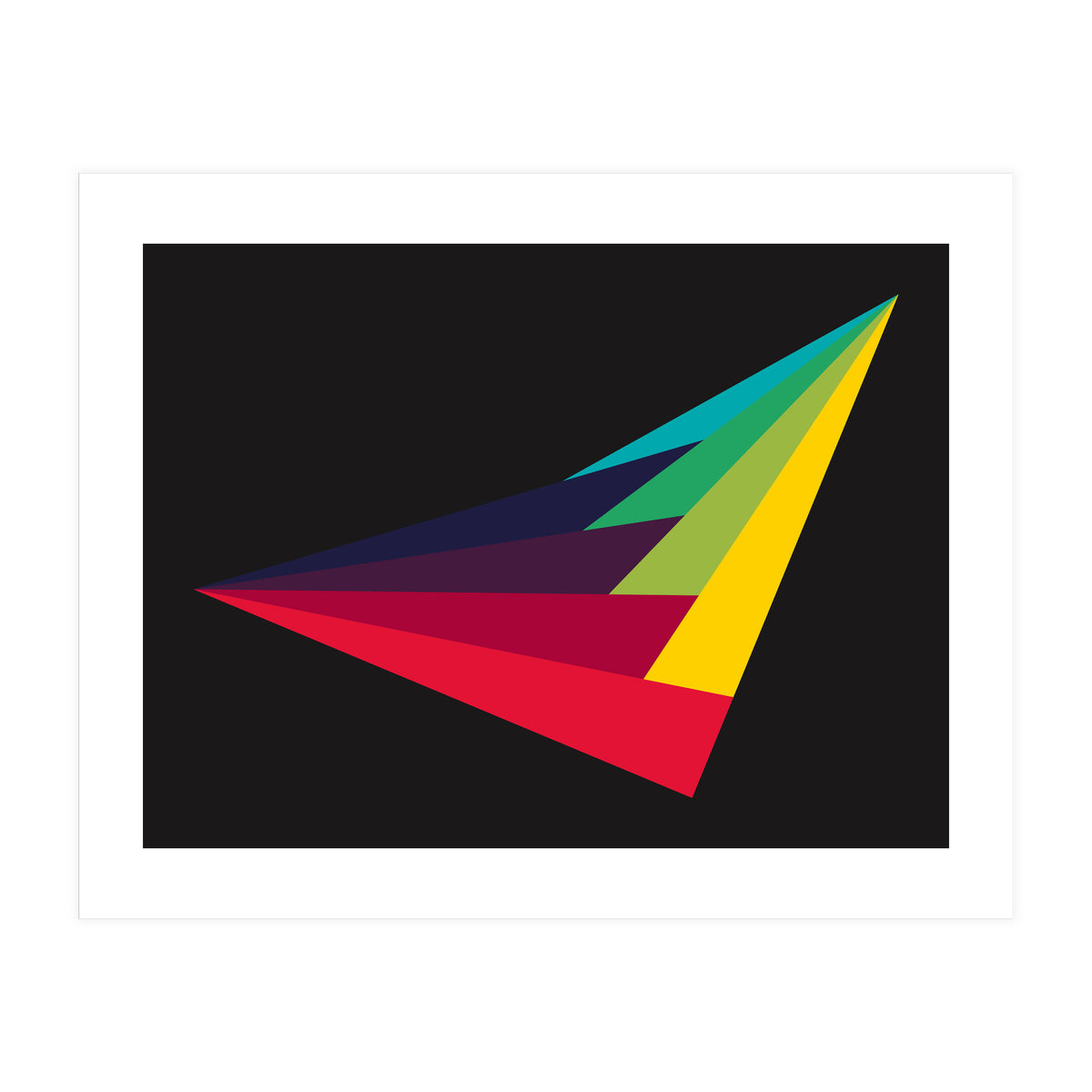 Geometric Shapes No. 40 - rainbow (Print Only)