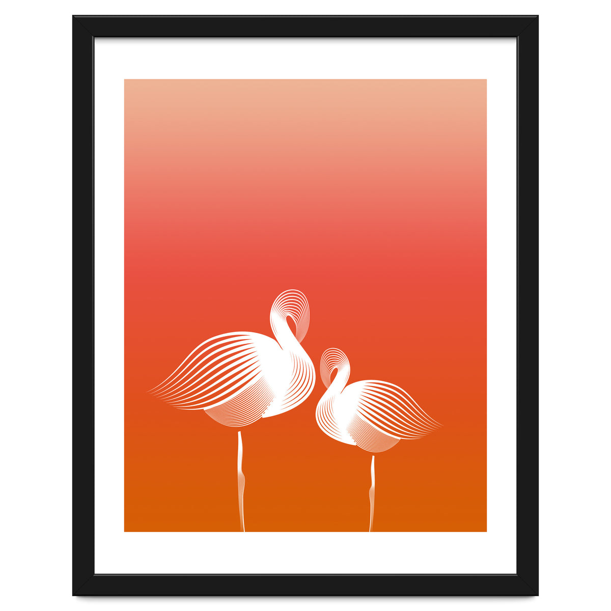 Meditating Flamingos