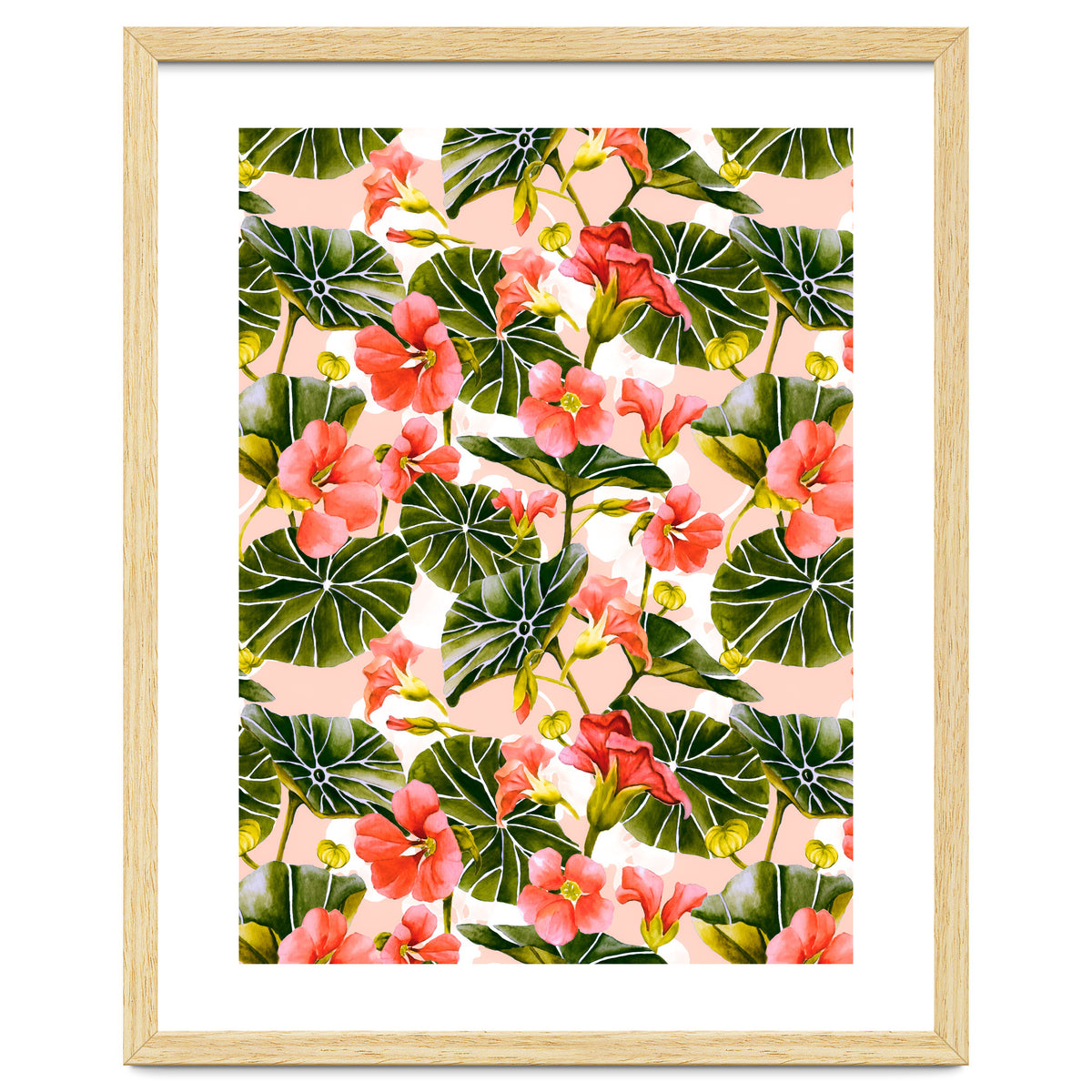 Nasturtiums watercolor 03