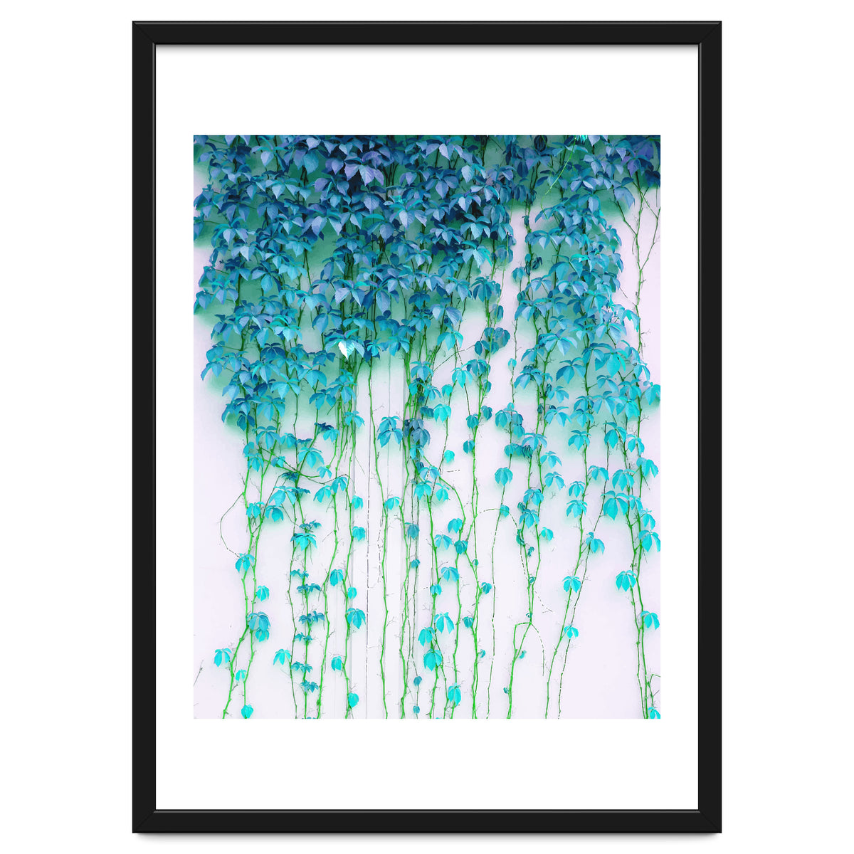 Average Absence, Botanical Minimal Nature Creepers Plants, Tropical Watercolor Bohemian Painting