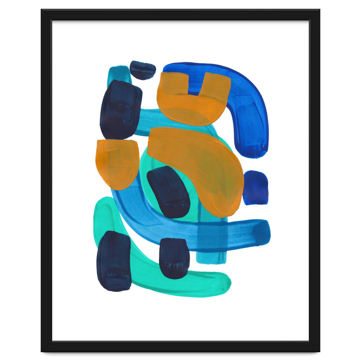 Marine Shapes Yellow Accent