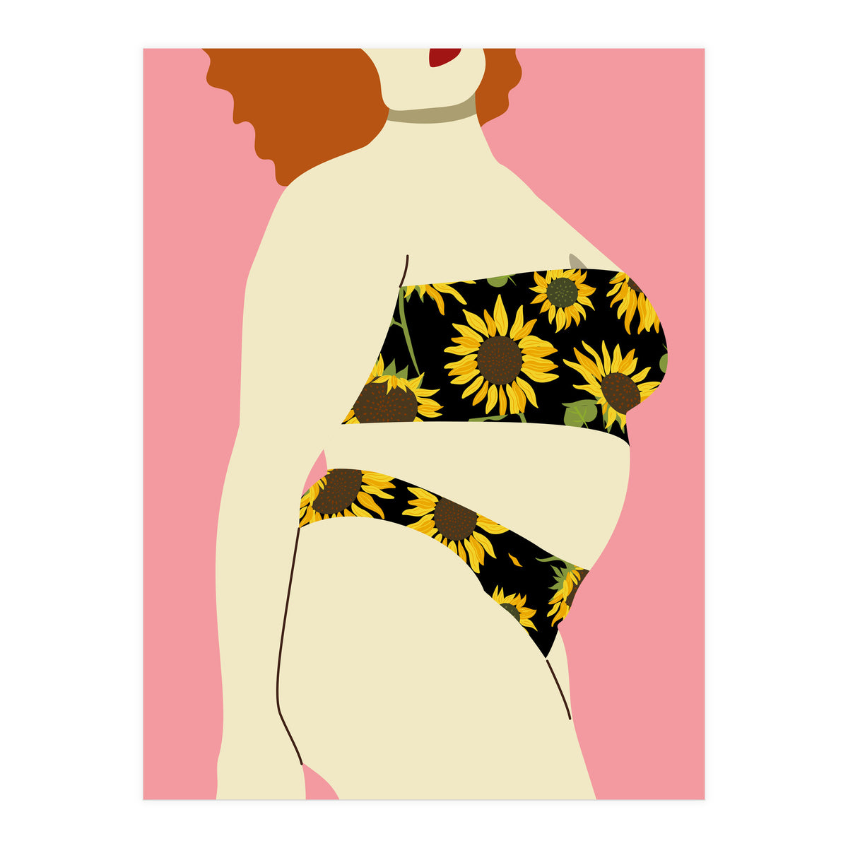 Sunflower Swimsuit (Print Only)