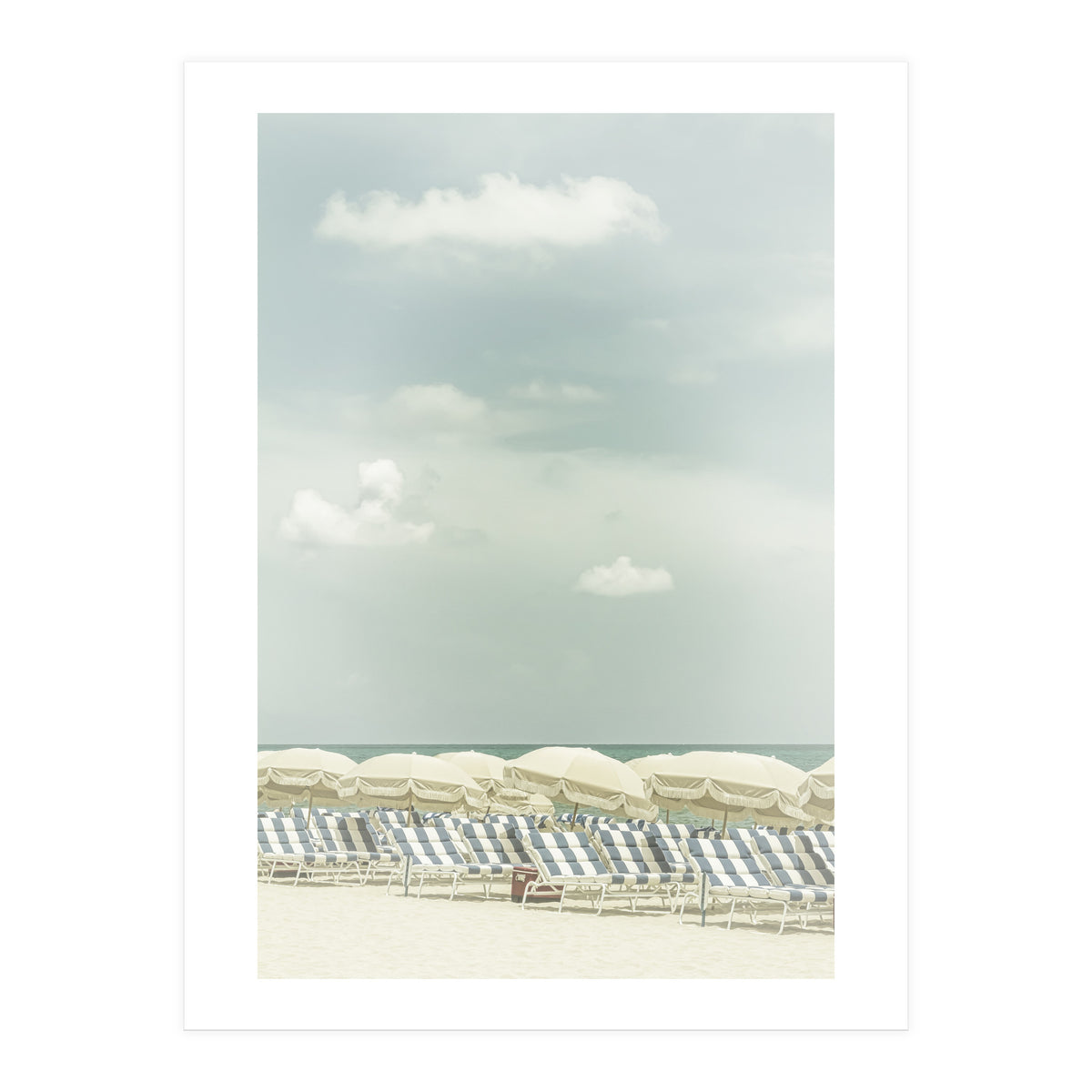 Vintage beach scene  (Print Only)