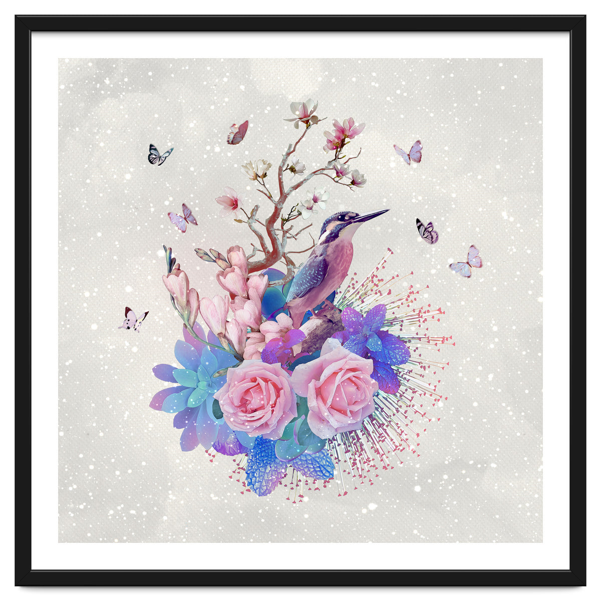 Floral Alcedo Atthis