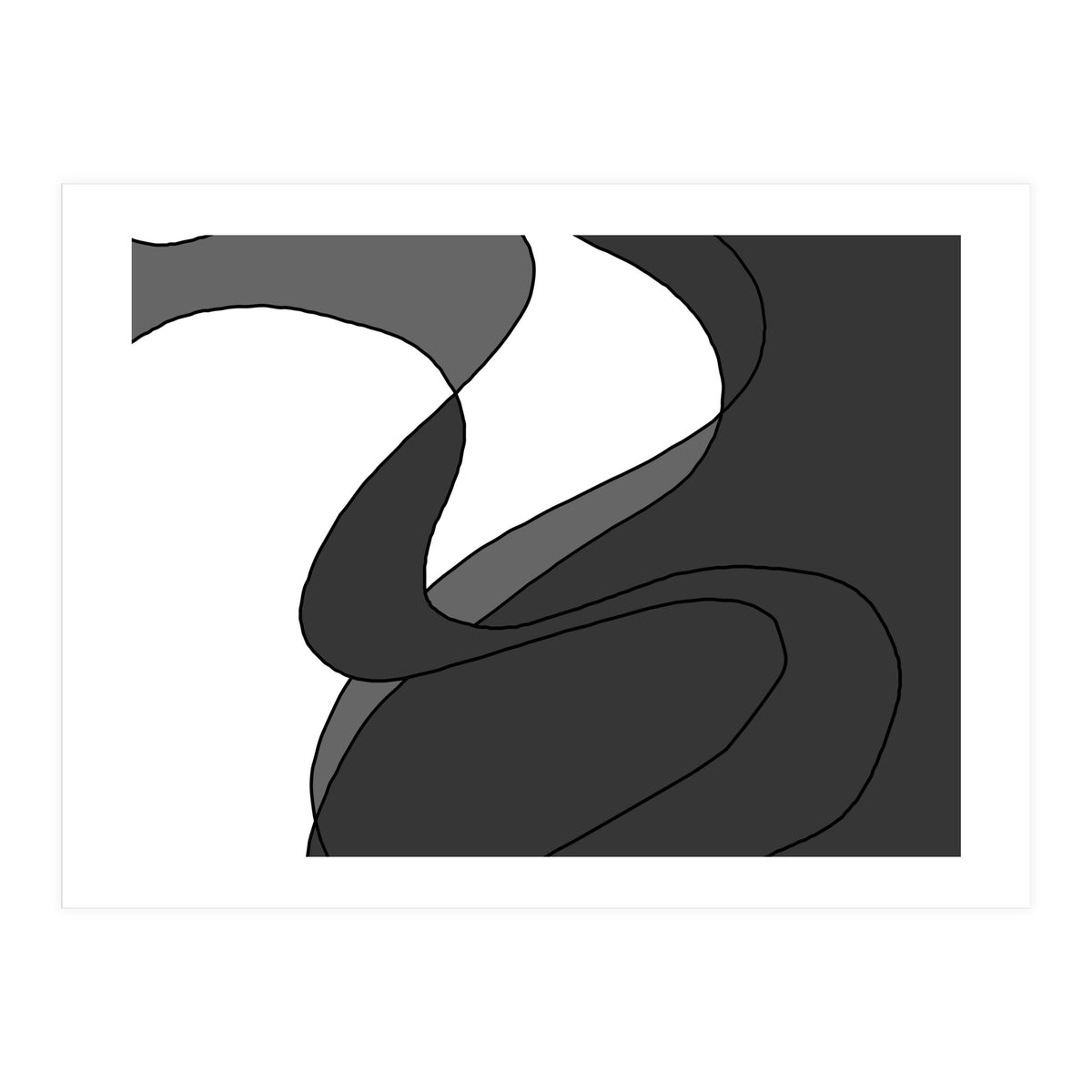 Grey Waves 4 (Print Only)