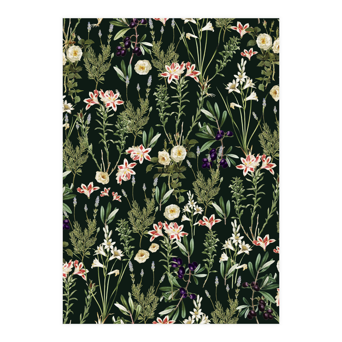 Dark Botanical Garden (Print Only)