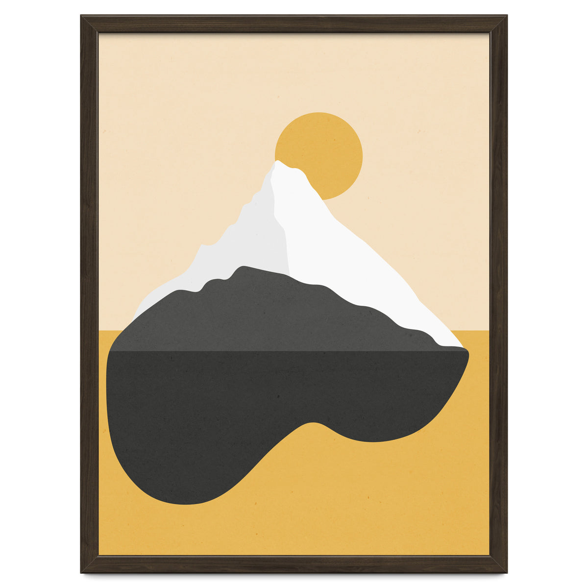 Abstract Mountain - Golden Desert