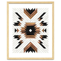 Urban Tribal Pattern No.5 - Aztec - Concrete and Wood