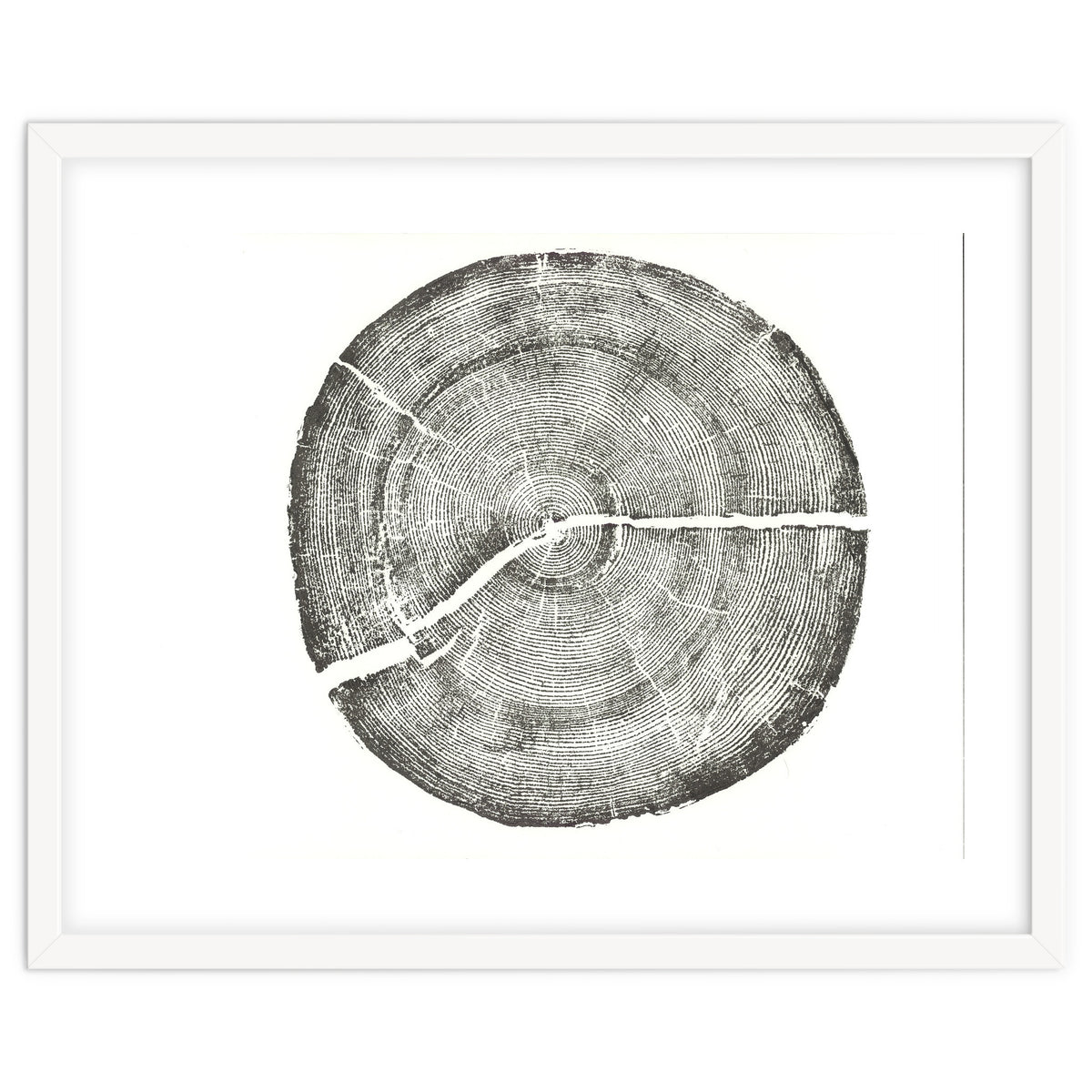 Rock Canyon, Tree Ring Print, Woodblock