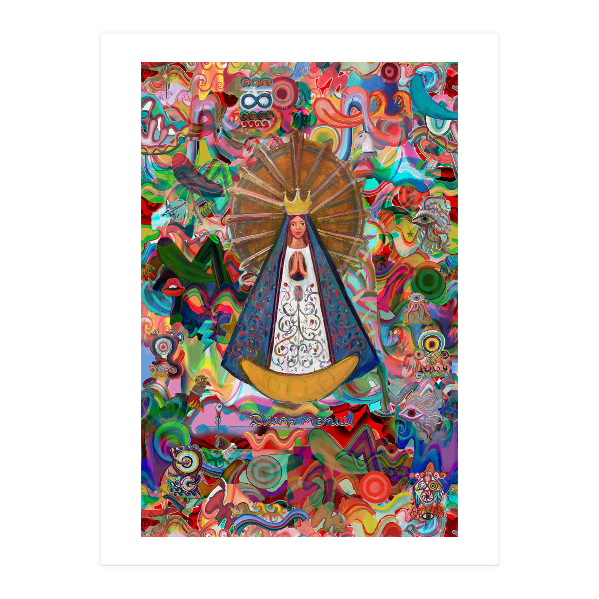 Virgen Y Graffiti 10 (Print Only)