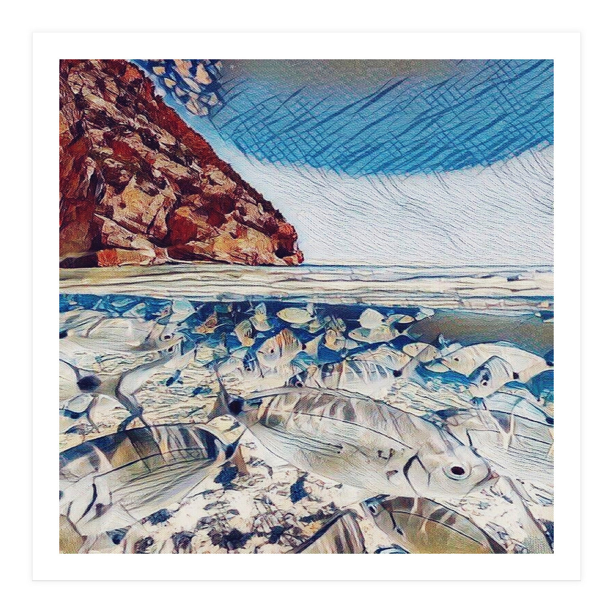 Fishes In Lake Garda (Print Only)