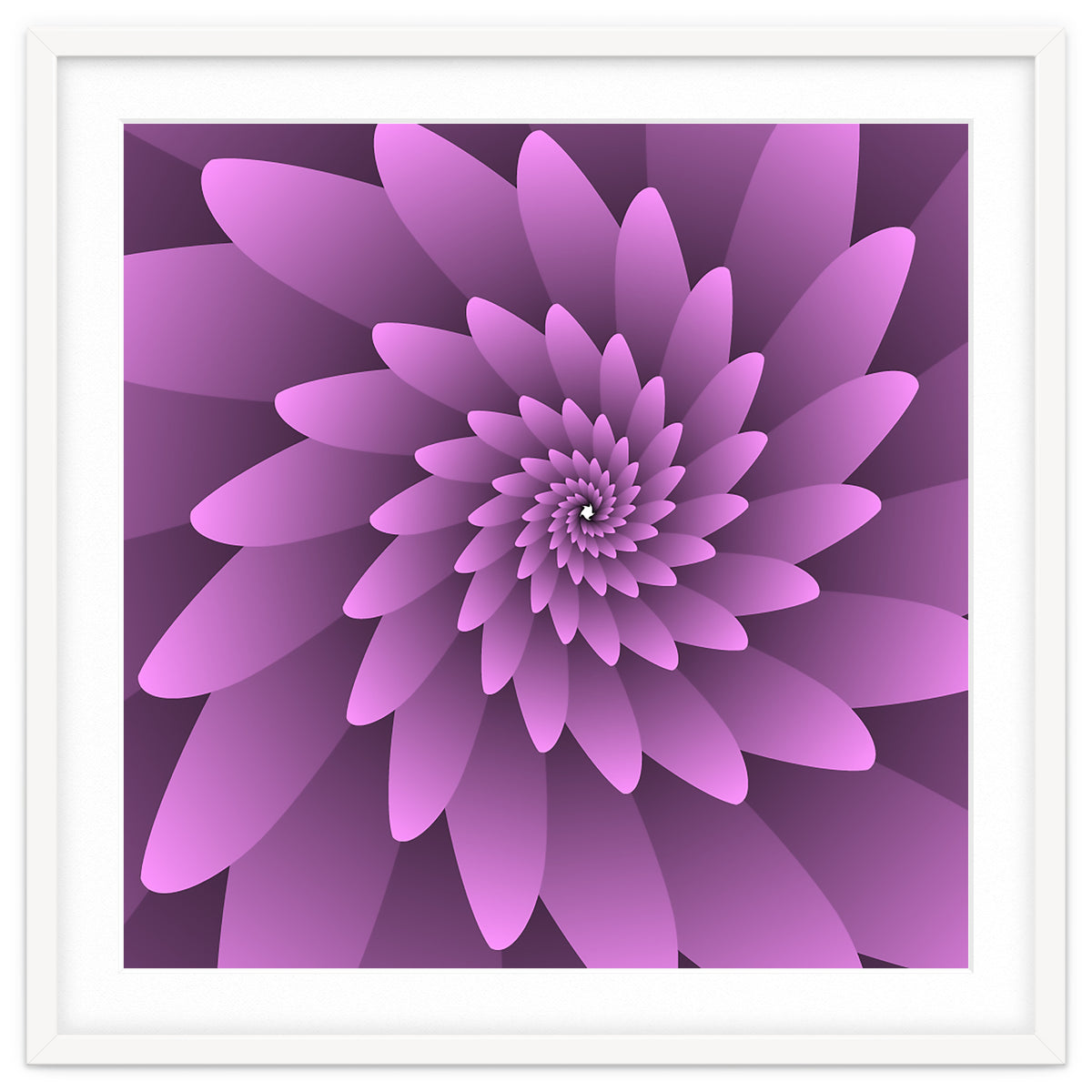3 D Floral Modern Pink Art