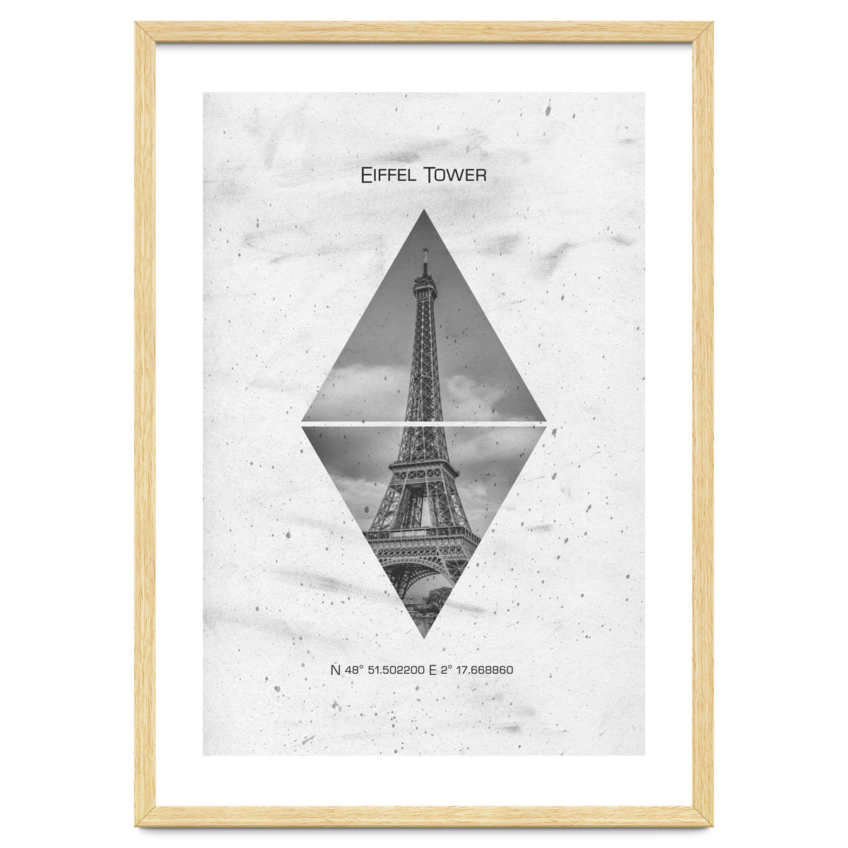 Coordinates PARIS Eiffel Tower