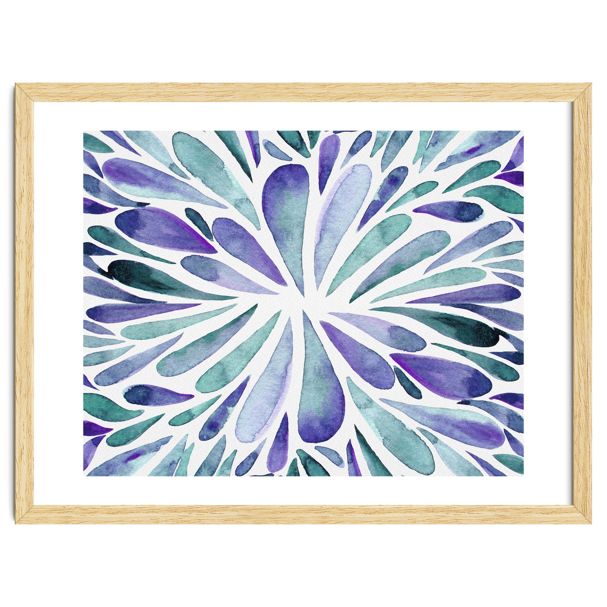 Retro abstract floral