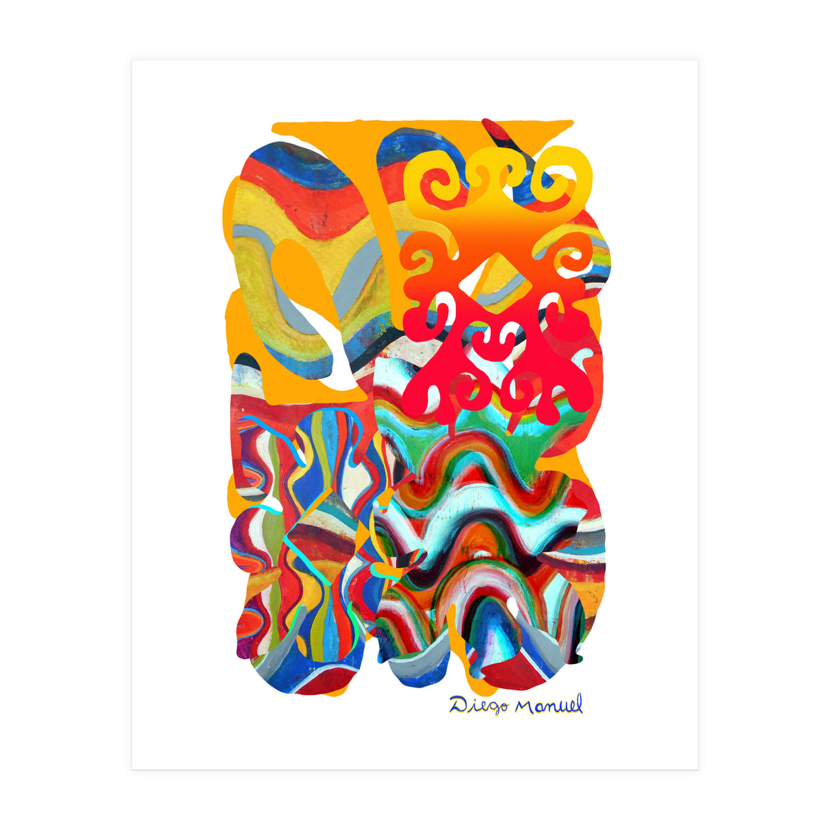 Pop Abstract Asimetrico 4 Copia (Print Only)