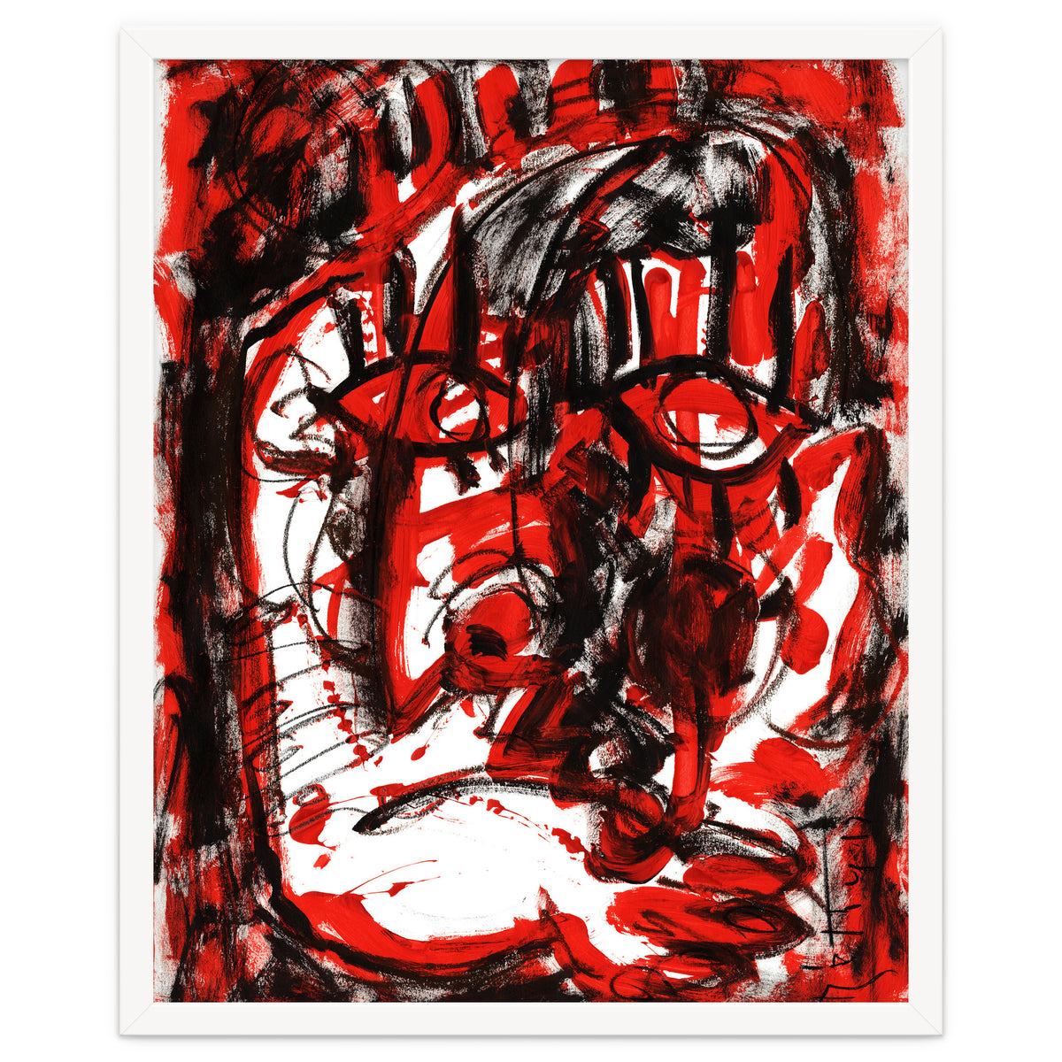 Anger - white background