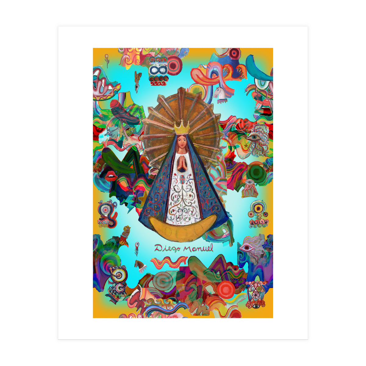 Virgen Y Graffiti 7 (Print Only)