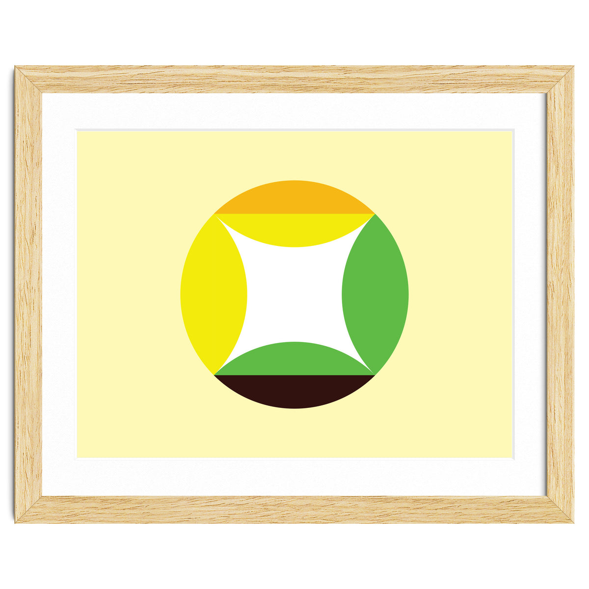 Geometric Shapes No. 21 - yellow, green & orange