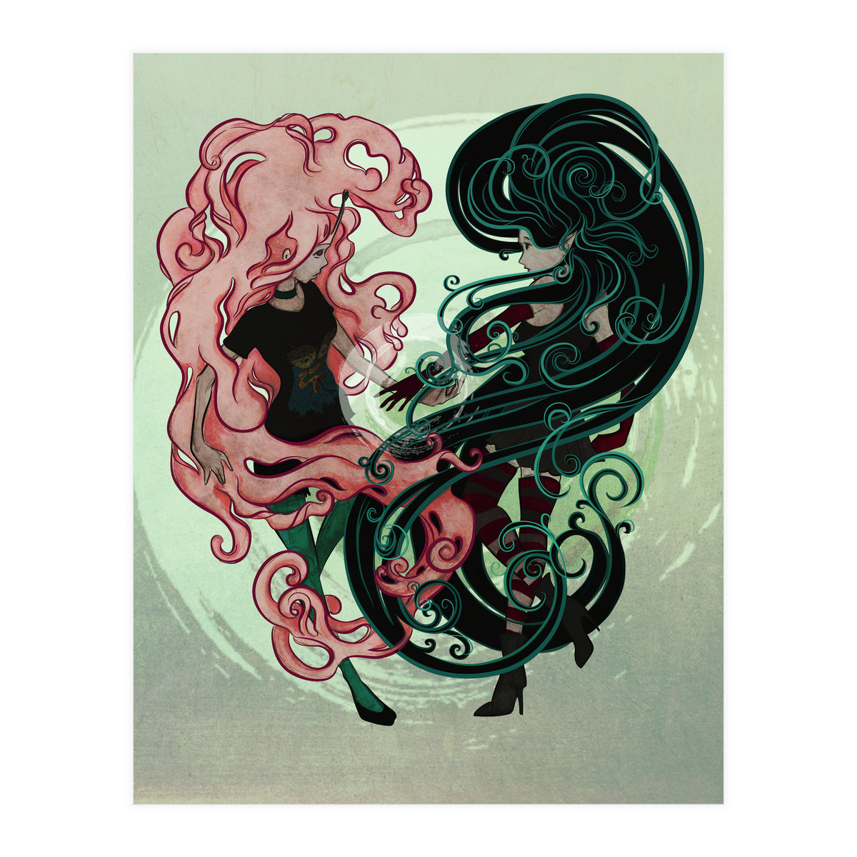 Bonnibel and Marcy: Complete me (Print Only)