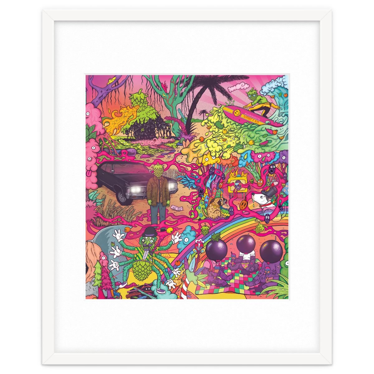 ABBEYDALE BREWERY COLLAB SERIES #2 FULL ILLUSTRATION - THORNBRIDGE, WILDE CHILD, RIDGESIDE, TORRSIDE, BOX SOCIAL, ORA BREWING