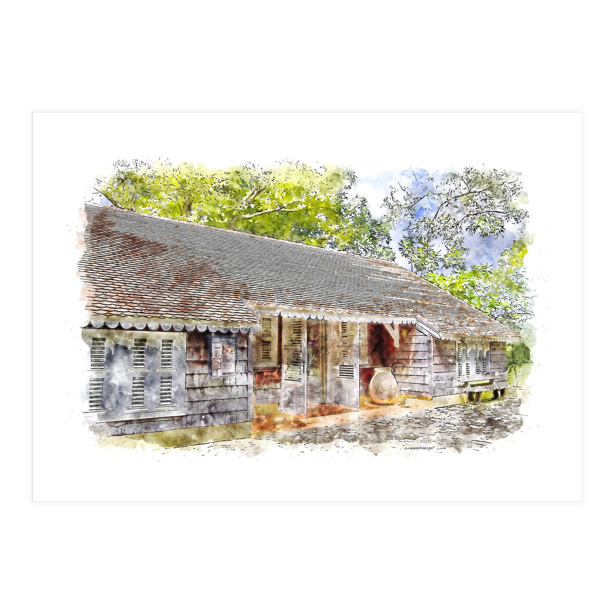 Caribbean Homestead (Print Only)