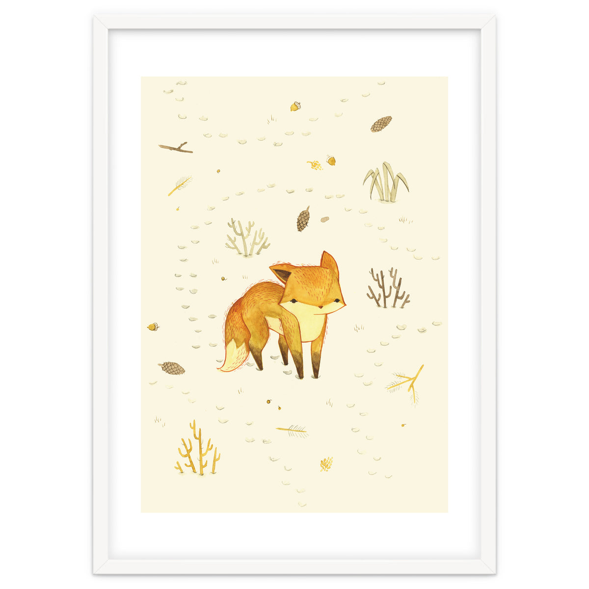 Lonely Winter Fox
