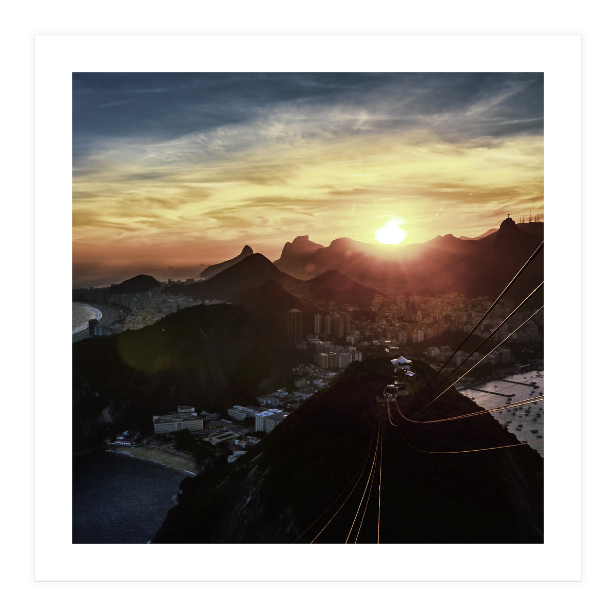 Carioca Sunset 1 1x1 (Print Only)